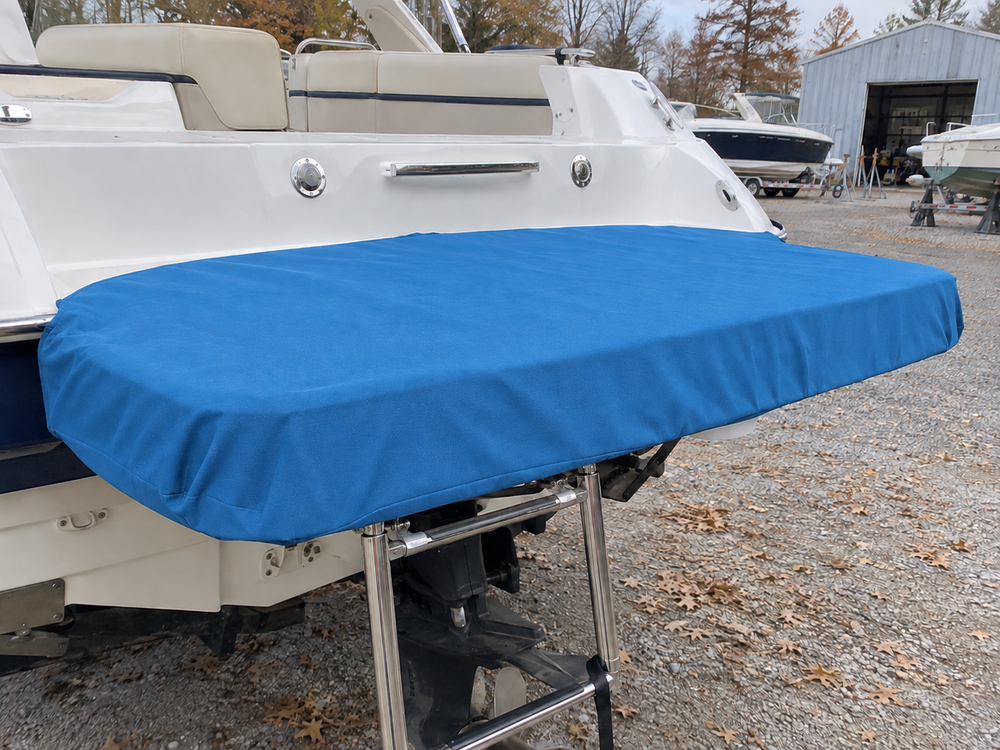Boat Swim Platform Covers in Sunbrella Capri
