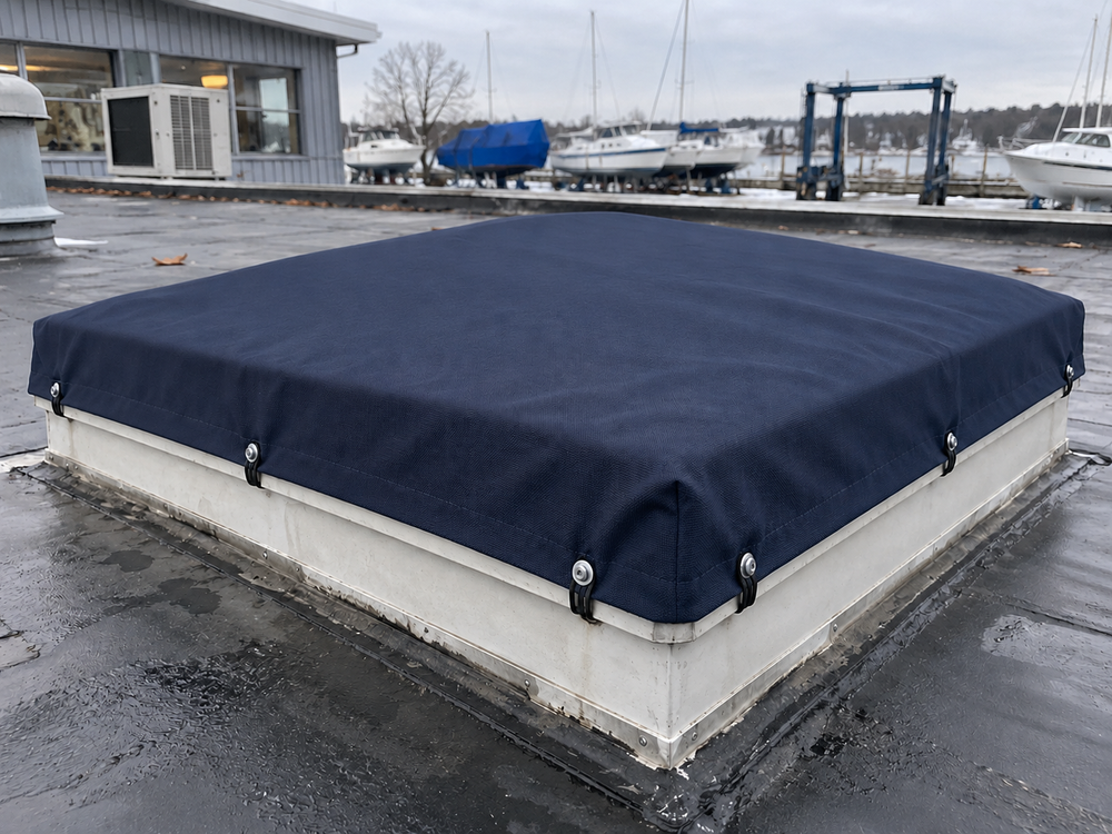 Skylight Covers in Sunbrella Midnight