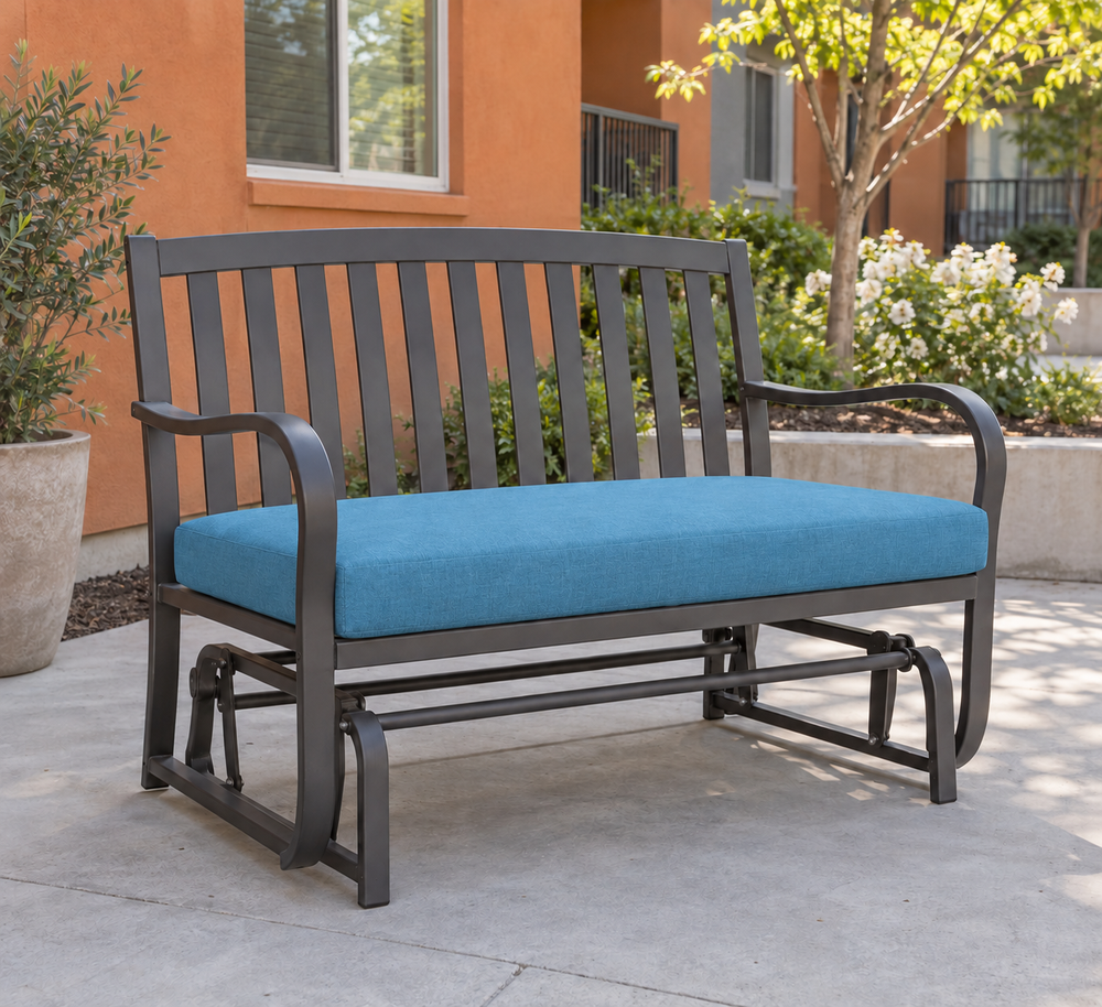 Glider Cushions & Covers in Sunbrella Sky Blue