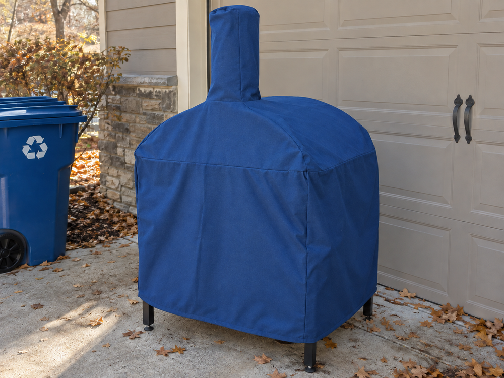 Pizza Oven Covers in Sunbrella Mediterranean Blue