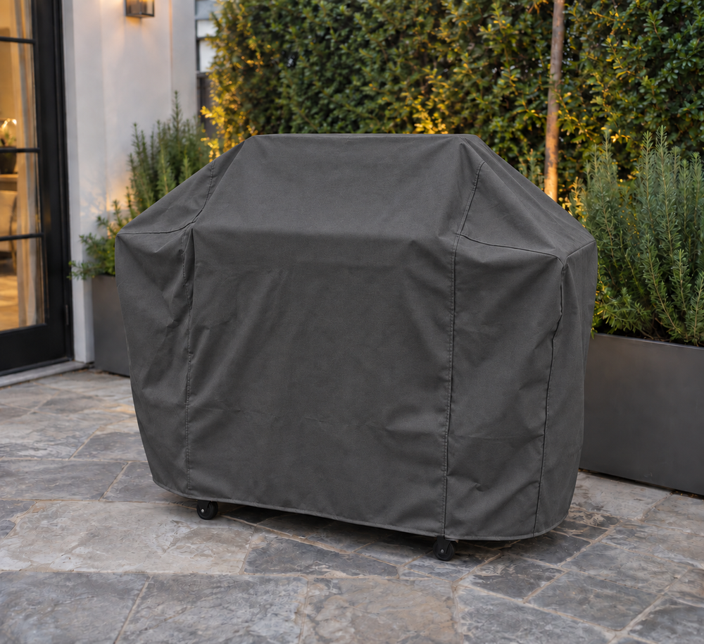 Sunbrella Charcoal Grey grill photo