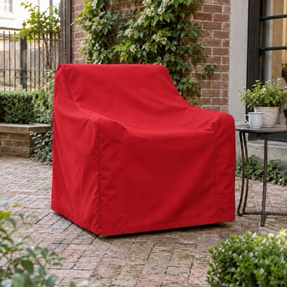 Sunbrella Jockey Red outdoor chair photo