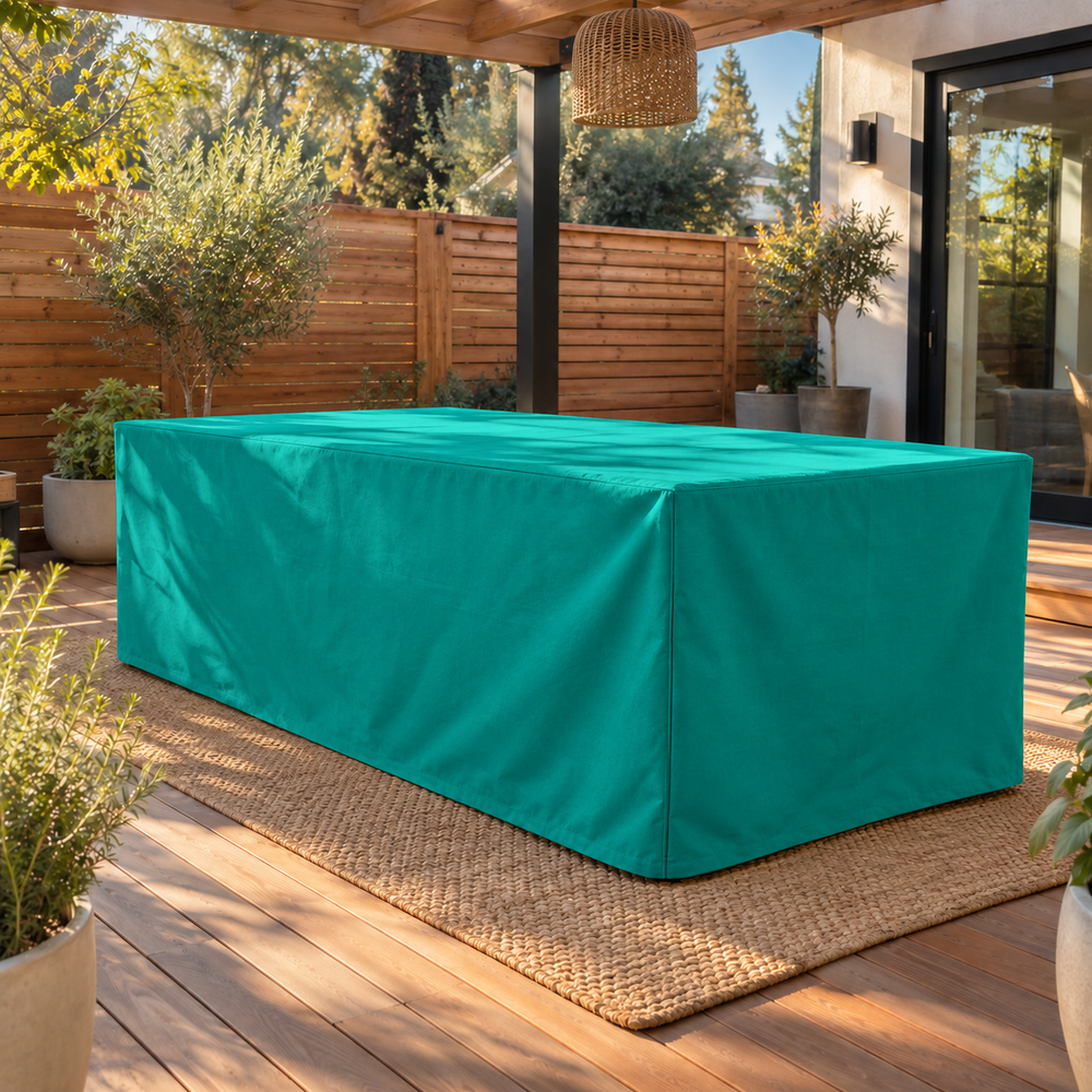 Sunbrella Aquamarine outdoor table photo