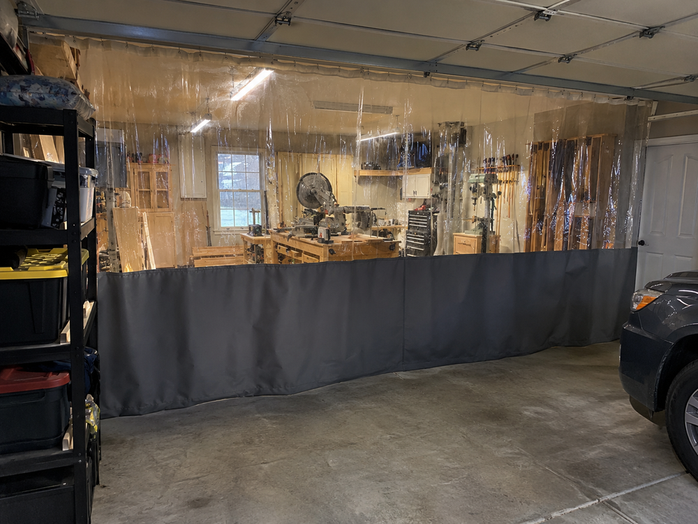 Small Workshop Dust Curtain