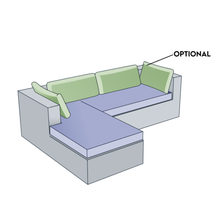 Load image into Gallery viewer, L-Shaped Sofa | Style 4 - Cushion