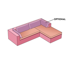 Load image into Gallery viewer, L-Shaped Sofa | Style 8 - Cushion