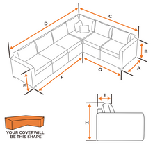 Load image into Gallery viewer, L-Shaped Sofa | Style 1