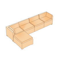 Load image into Gallery viewer, L-Shaped Sofa | Style 2