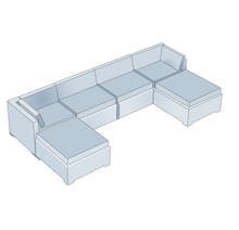 Load image into Gallery viewer, U-Shaped Sofa | Style 2