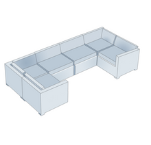 Load image into Gallery viewer, U-Shaped Sofa | Style 3