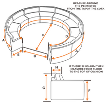 Load image into Gallery viewer, Curved Sofa | Style 4