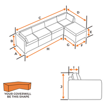 Load image into Gallery viewer, L-Shaped Sofa | Style 6