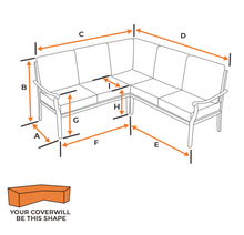 Load image into Gallery viewer, L-Shaped Sofa | Style 7