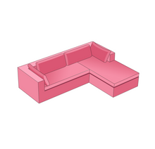 Load image into Gallery viewer, L-Shaped Sofa | Style 8