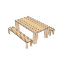 Load image into Gallery viewer, Dining Table | Rectangle - Style 4
