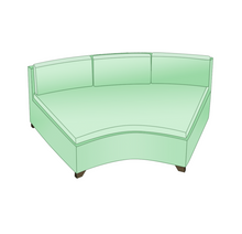 Load image into Gallery viewer, Curved Sofa | Style 8