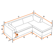 Load image into Gallery viewer, L-Shaped Sofa | Style 8