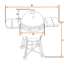 Load image into Gallery viewer, Green Egg Smoker Cover | Style 3