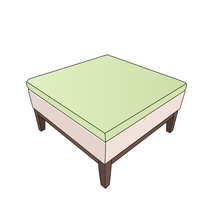 Load image into Gallery viewer, Ottoman | Square - Cushion