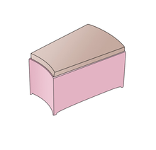 Load image into Gallery viewer, Ottoman | Curved - Style 2 - Cushion