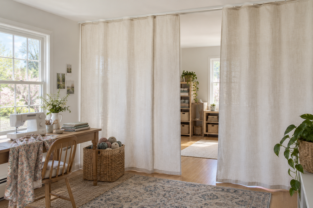 Craft Room Divider Curtain