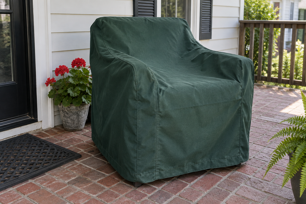 Green patio chair cover