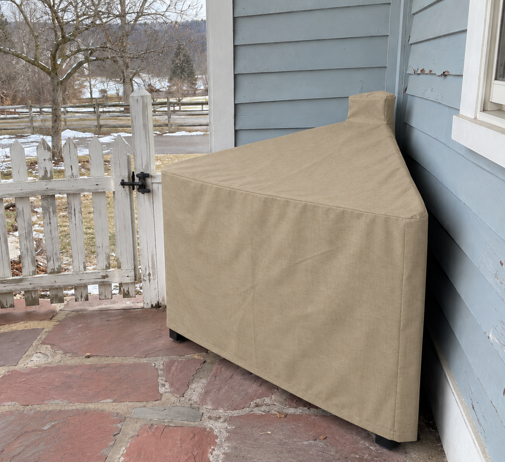 Custom Shape Covers in Sunbrella Tresco Linen