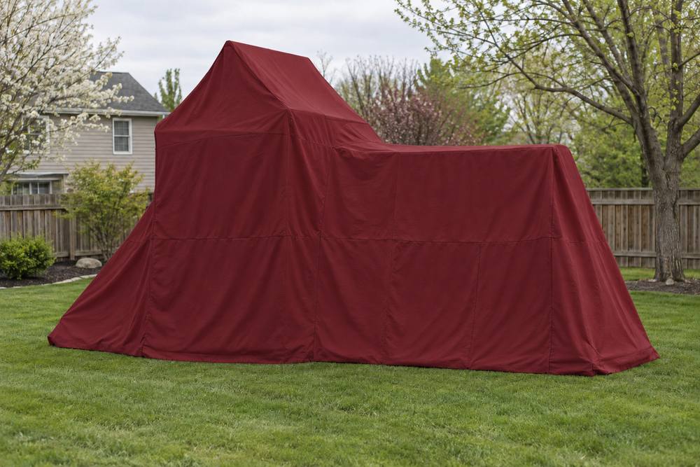 Swing Set Covers in Sunbrella Burgundy