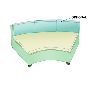 Curved Sofa | Style 8 - Cushion
