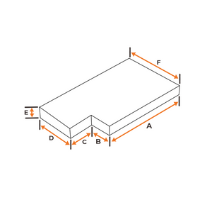 L-Shaped Sofa | Style 4 - Cushion