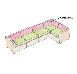 L-Shaped Sofa | Style  5 - Cushion