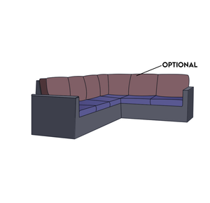 L-Shaped Sofa | Style 6 - Cushion