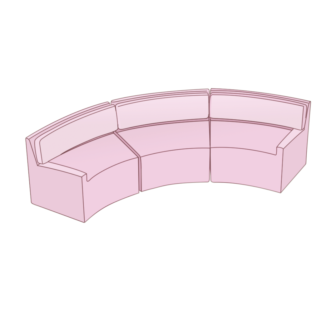 Curved Sofa | Style 1