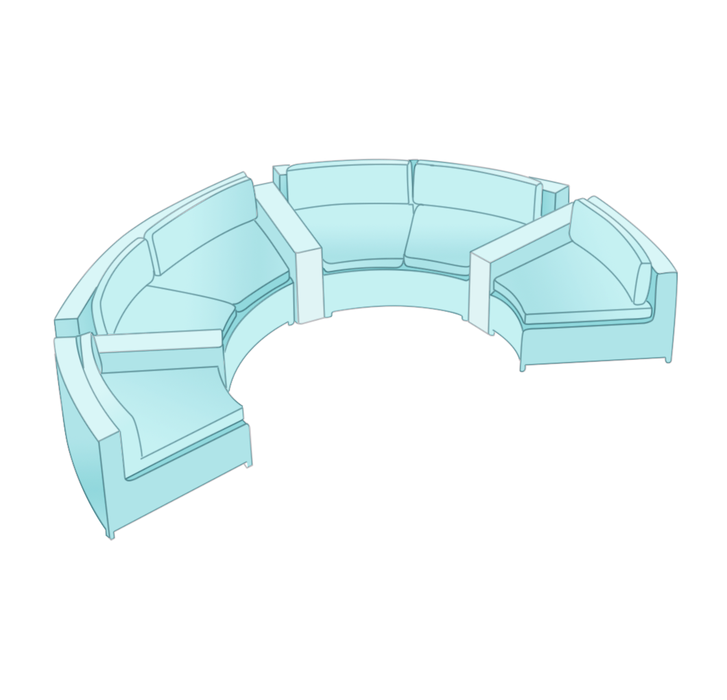 Curved Sofa | Style 3