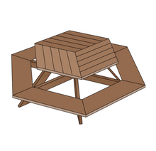 Load image into Gallery viewer, Picnic Table | Hexagon
