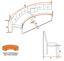 Load image into Gallery viewer, Curved Sofa | Style 5
