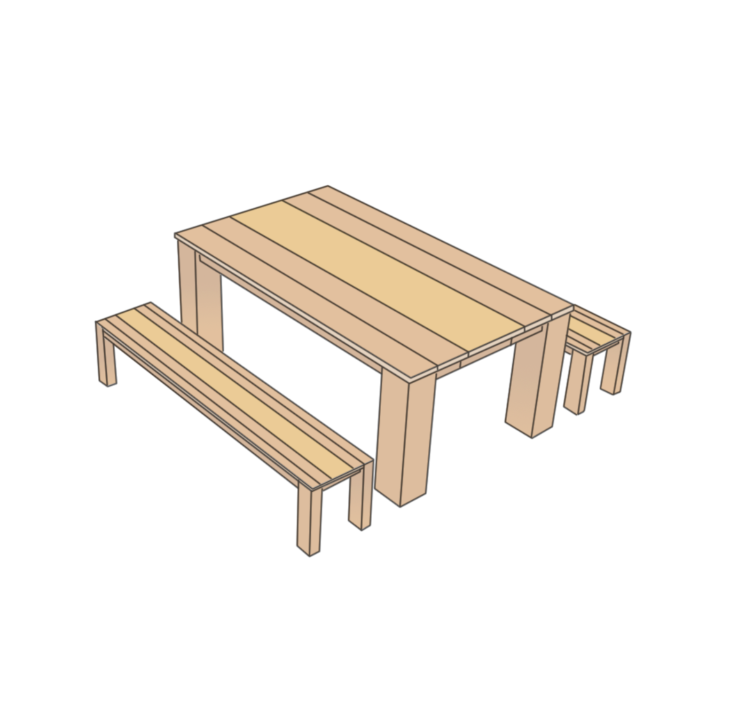 Dining Table | Rectangle - Style 4