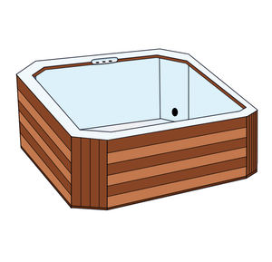 Hot Tub | Rectangle | Style 7